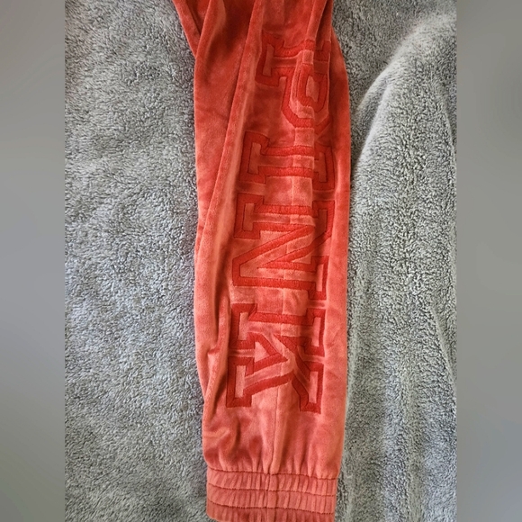 Victoria's Secret Pink Small Velour boyfriend pants - Picture 2 of 5